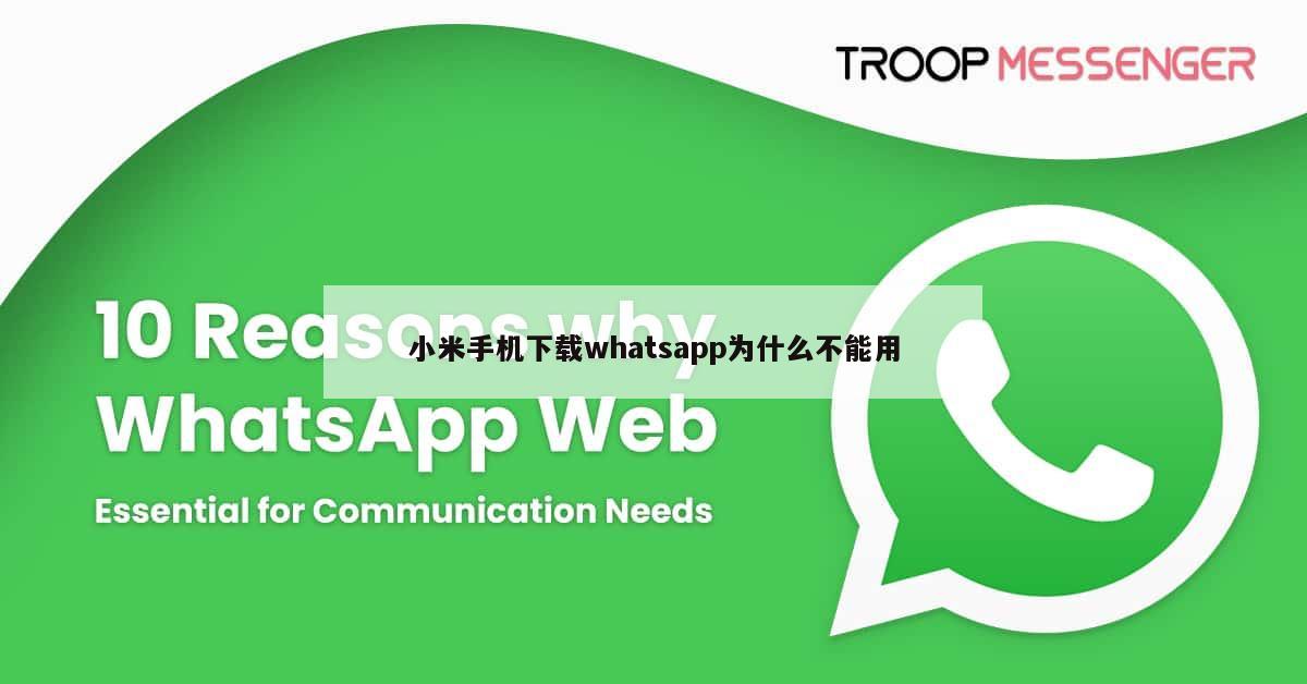 小米手机下载whatsapp为什么不能用
